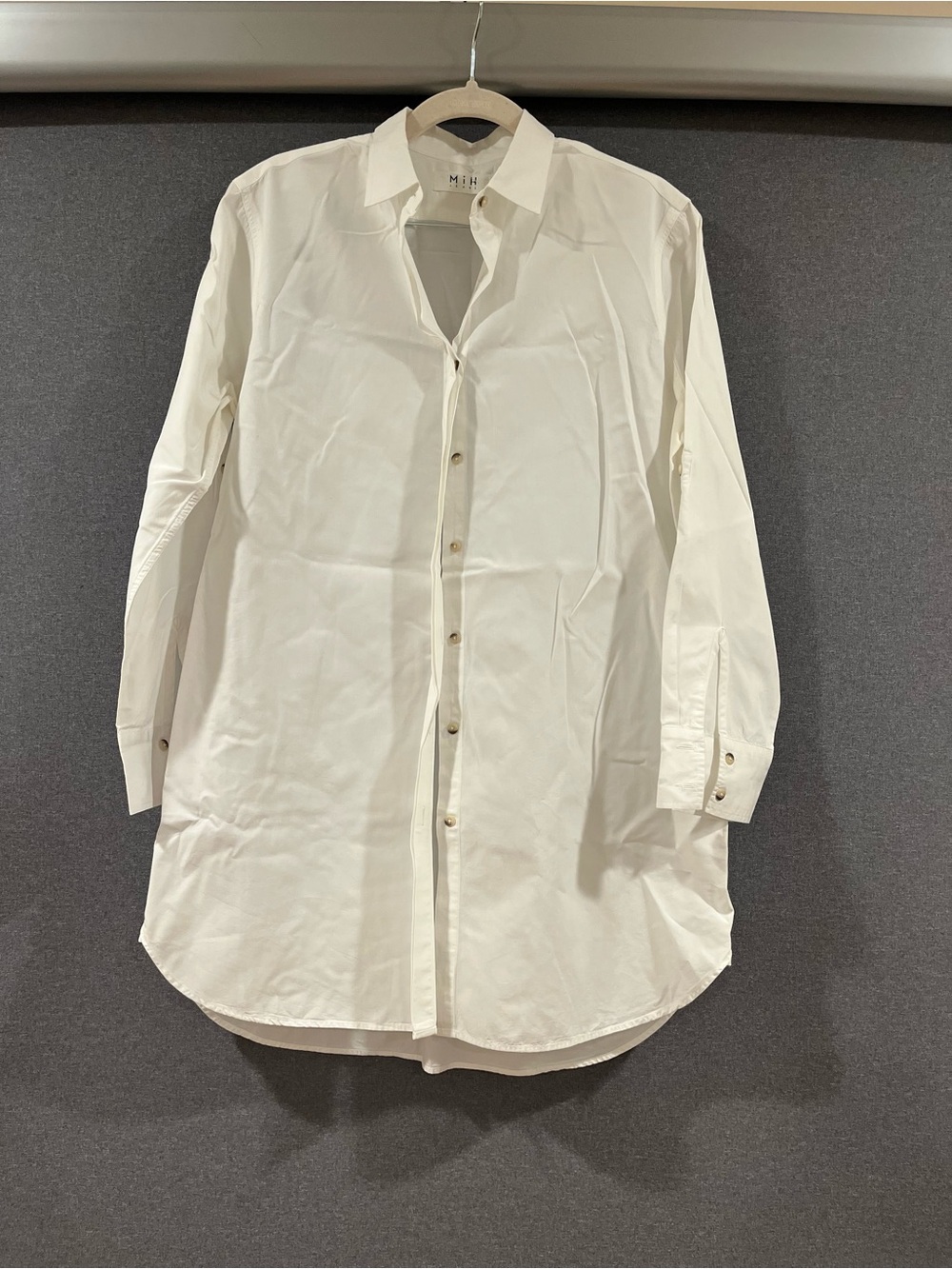 MiH White Longline Cotton Shirt